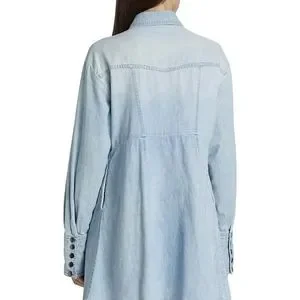 Dresses | Womens Sammi Denim Mini Dress Light Indigo M | Poshmark